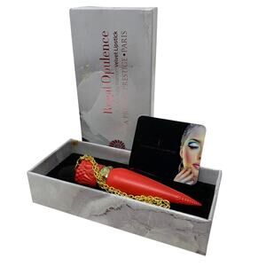 La Prestige Paris Regal Opulence Prestige Ruby Maroon Velvet Lipstick NEW